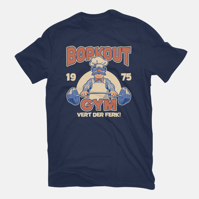 Borkout Gym-Youth-Basic-Tee-retrodivision