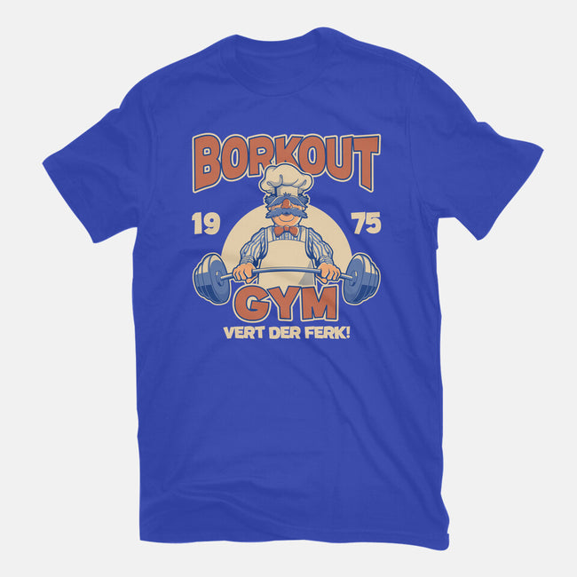 Borkout Gym-Mens-Premium-Tee-retrodivision