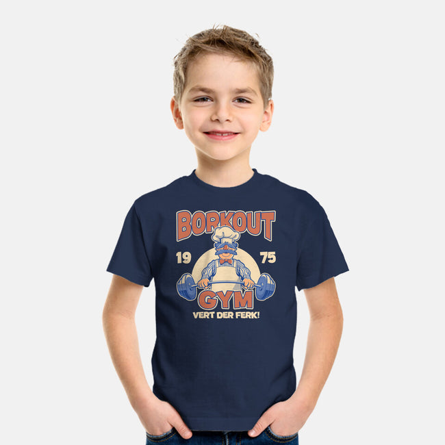 Borkout Gym-Youth-Basic-Tee-retrodivision