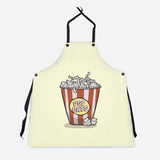 Pop Cats-Unisex-Kitchen-Apron-Claudia