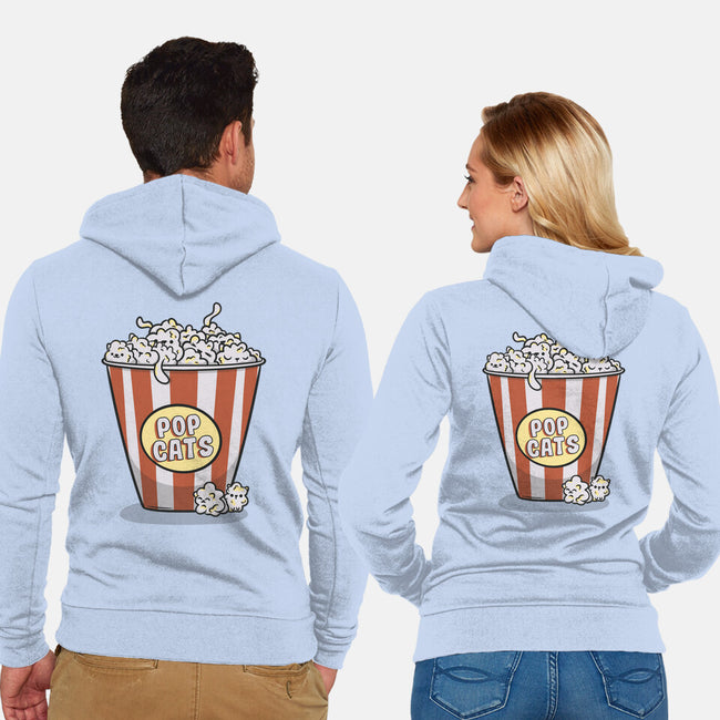 Pop Cats-Unisex-Zip-Up-Sweatshirt-Claudia