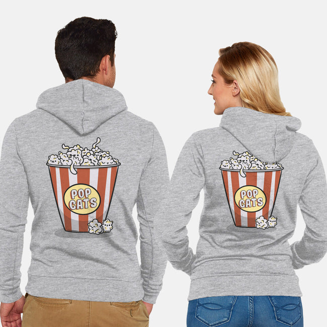 Pop Cats-Unisex-Zip-Up-Sweatshirt-Claudia