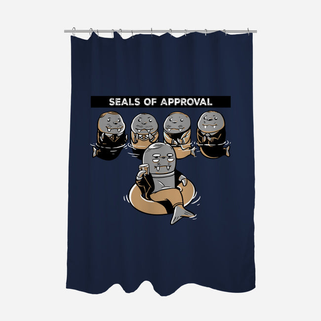 Seals Of Approval-None-Polyester-Shower Curtain-naomori