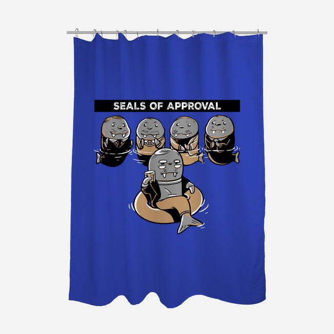 Seals Of Approval-None-Polyester-Shower Curtain-naomori