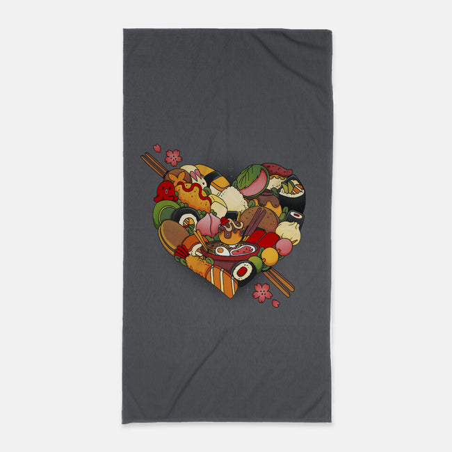 Japan Love-None-Beach-Towel-Vallina84