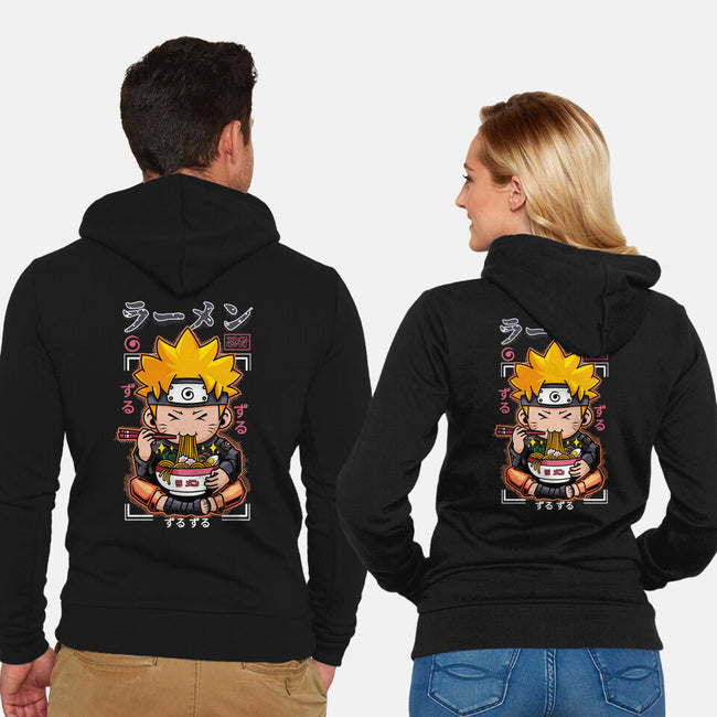 Ninja Noodles-Unisex-Zip-Up-Sweatshirt-mystic_potlot