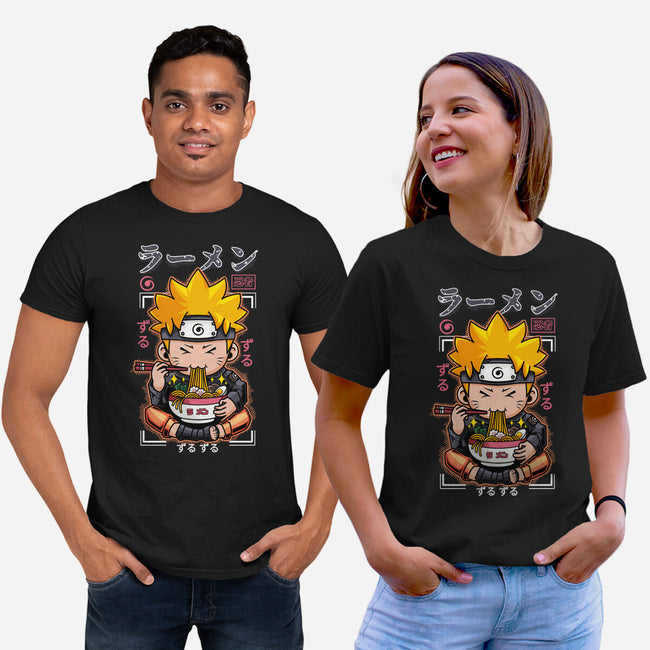 Ninja Noodles-Unisex-Basic-Tee-mystic_potlot