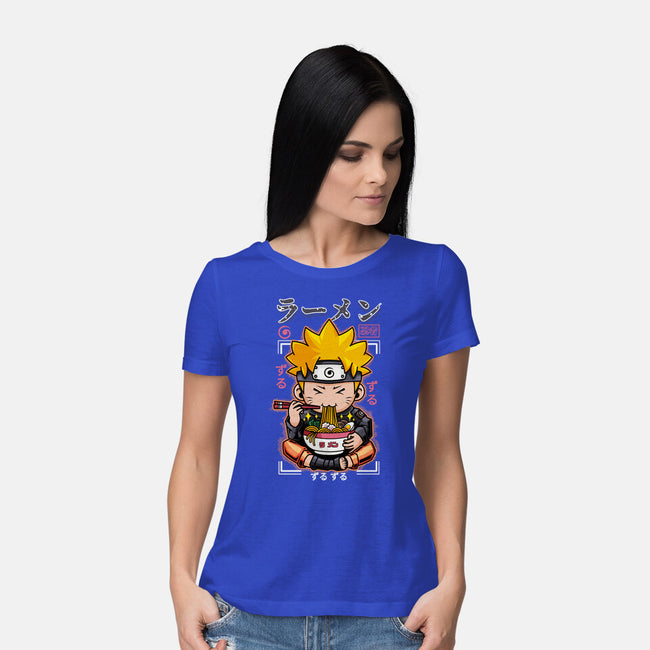 Ninja Noodles-Womens-Basic-Tee-mystic_potlot