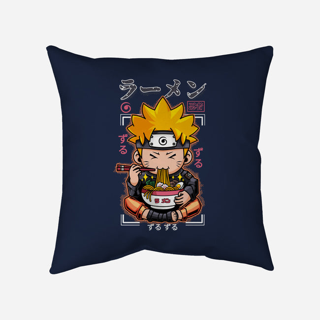 Ninja Noodles-None-Removable Cover-Throw Pillow-mystic_potlot