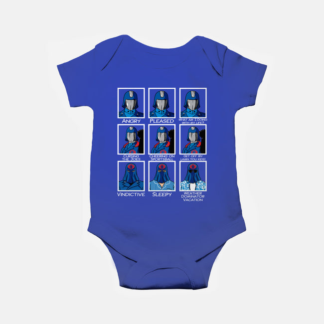 The Many Faces Of Cobra Commander-Baby-Basic-Onesie-SeamusAran