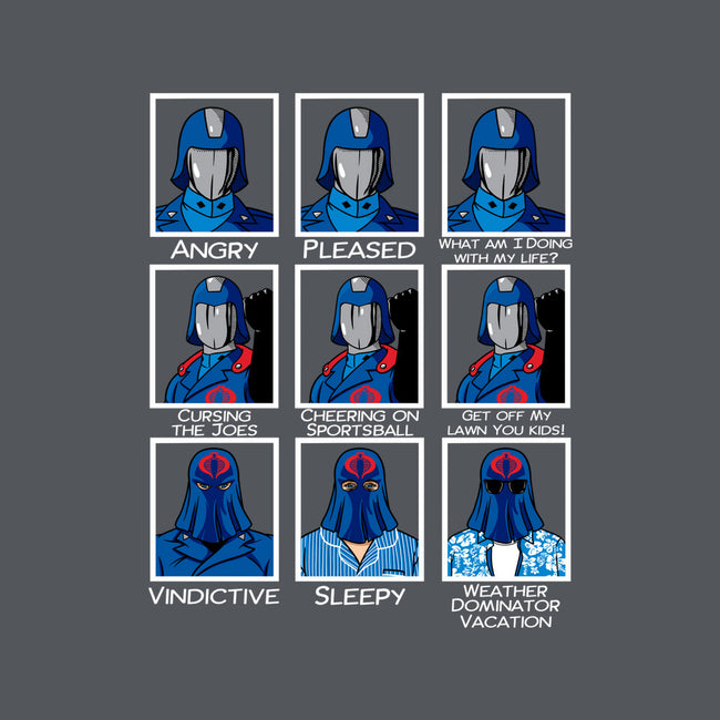 The Many Faces Of Cobra Commander-None-Removable Cover-Throw Pillow-SeamusAran