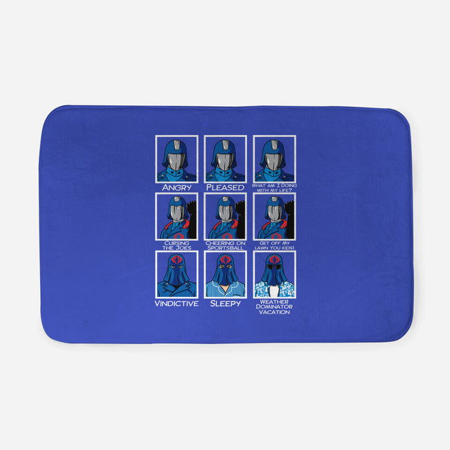 The Many Faces Of Cobra Commander-None-Memory Foam-Bath Mat-SeamusAran