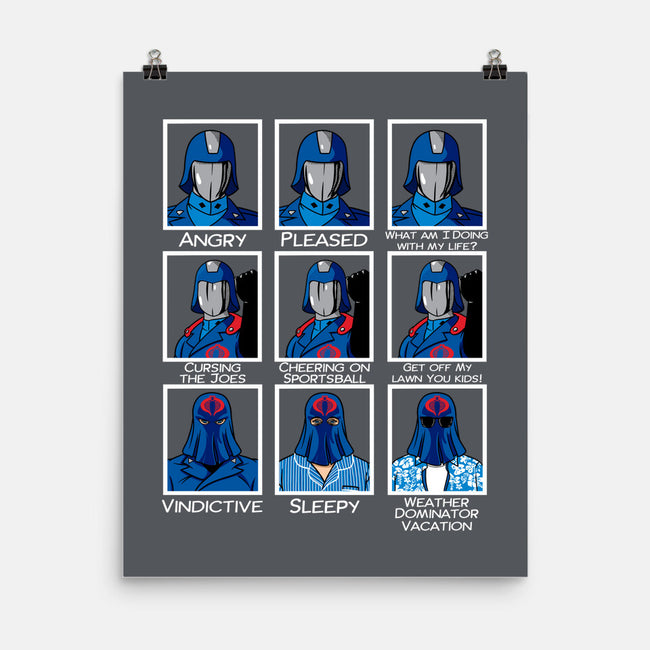 The Many Faces Of Cobra Commander-None-Matte-Poster-SeamusAran