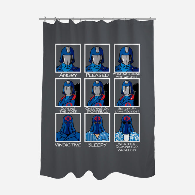 The Many Faces Of Cobra Commander-None-Polyester-Shower Curtain-SeamusAran