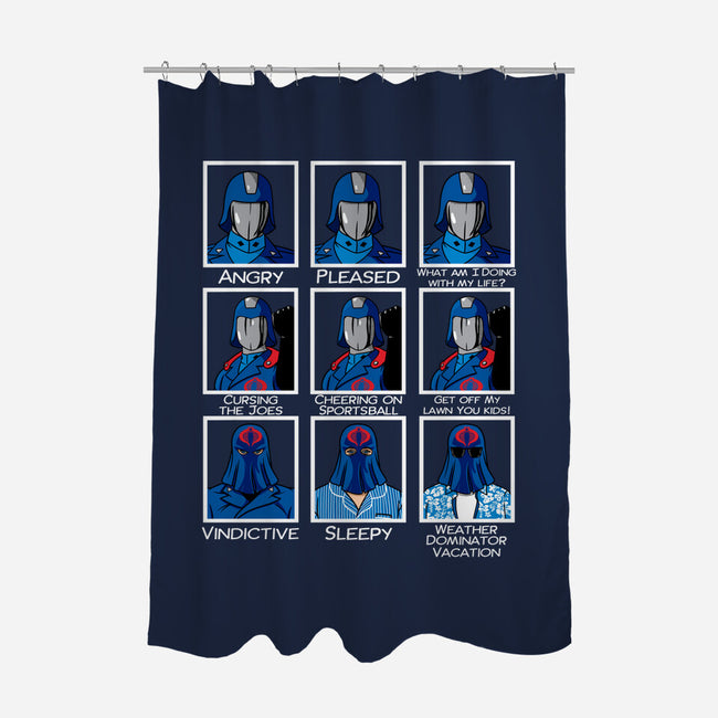 The Many Faces Of Cobra Commander-None-Polyester-Shower Curtain-SeamusAran