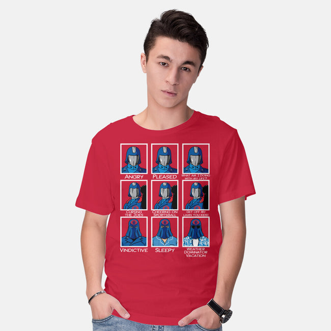 The Many Faces Of Cobra Commander-Mens-Basic-Tee-SeamusAran