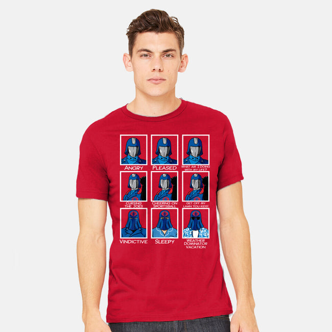 The Many Faces Of Cobra Commander-Mens-Heavyweight-Tee-SeamusAran