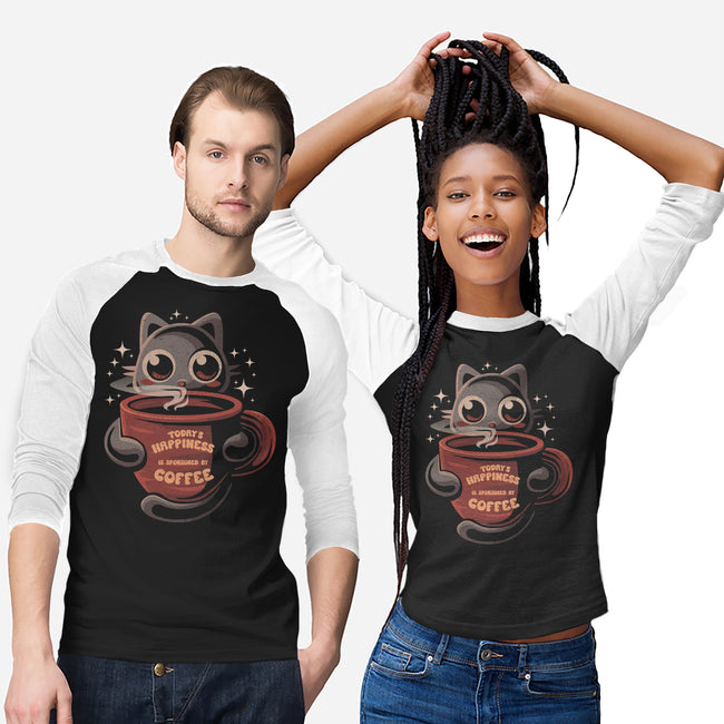 Happiness Sponsored By Coffee-Unisex-Baseball-Tee-erion_designs