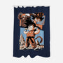 Oozaru-None-Polyester-Shower Curtain-Nihon Bunka