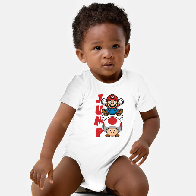 Toad Jump-Baby-Basic-Onesie-Astoumix