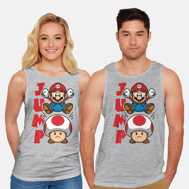 Toad Jump-Unisex-Basic-Tank-Astoumix