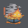 Calcifer Ramen-None-Removable Cover-Throw Pillow-Claudia