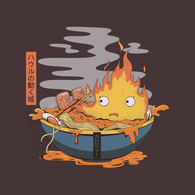 Calcifer Ramen-None-Beach-Towel-Claudia