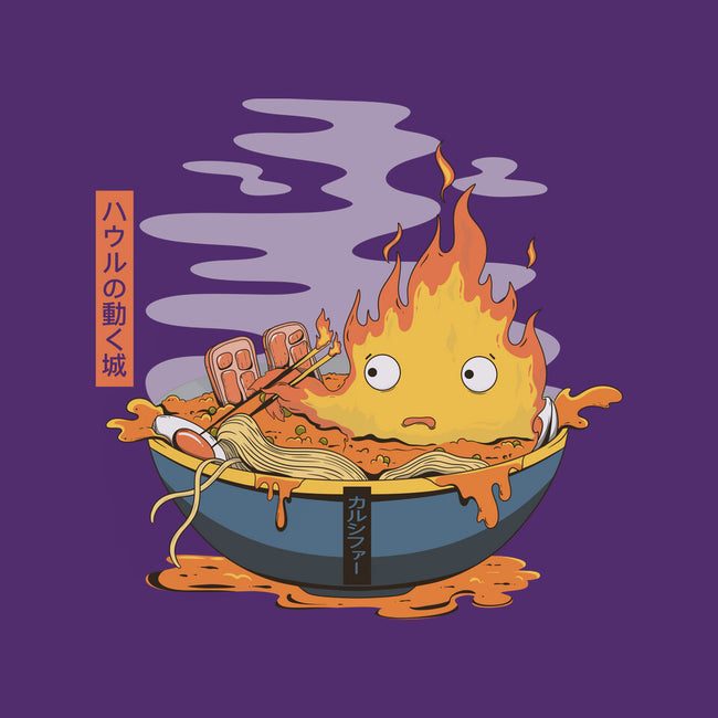 Calcifer Ramen-Womens-Fitted-Tee-Claudia