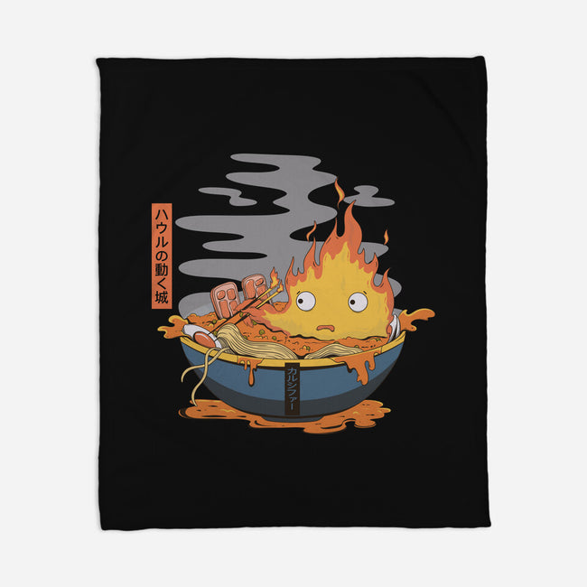 Calcifer Ramen-None-Fleece-Blanket-Claudia