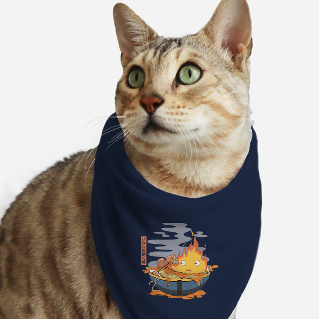 Calcifer Ramen-Cat-Bandana-Pet Collar-Claudia