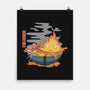 Calcifer Ramen-None-Matte-Poster-Claudia