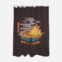 Calcifer Ramen-None-Polyester-Shower Curtain-Claudia