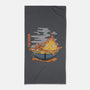 Calcifer Ramen-None-Beach-Towel-Claudia