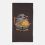 Calcifer Ramen-None-Beach-Towel-Claudia