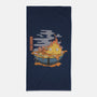 Calcifer Ramen-None-Beach-Towel-Claudia