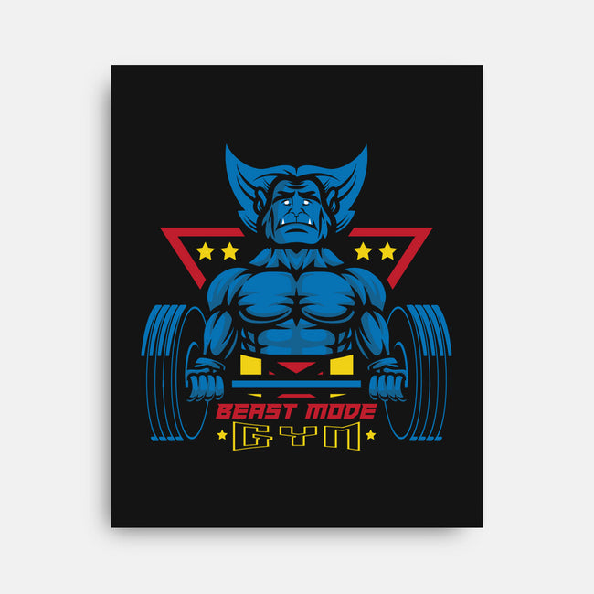 Beast Mode Gym-None-Stretched-Canvas-jrberger