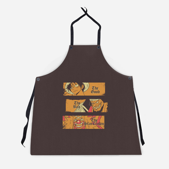 The Good The Bad And The Star Clown-Unisex-Kitchen-Apron-naomori