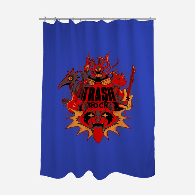 Trash Rock-None-Polyester-Shower Curtain-Kabuto Studio