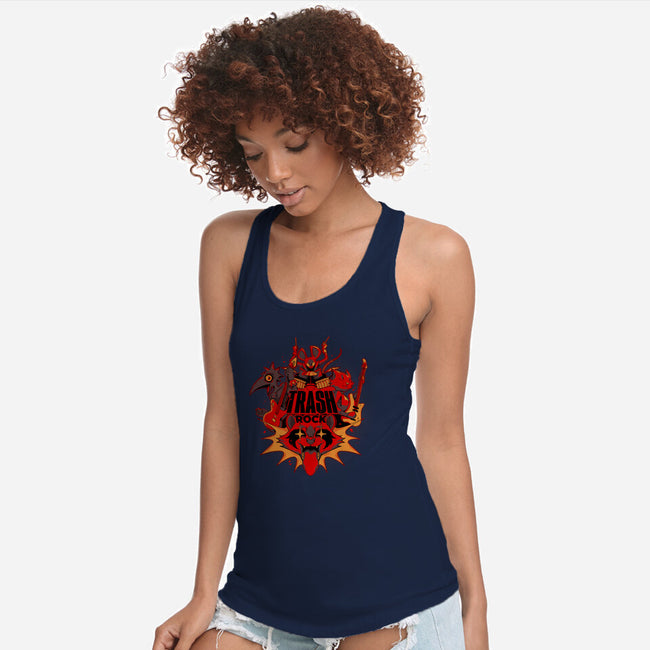 Trash Rock-Womens-Racerback-Tank-Kabuto Studio