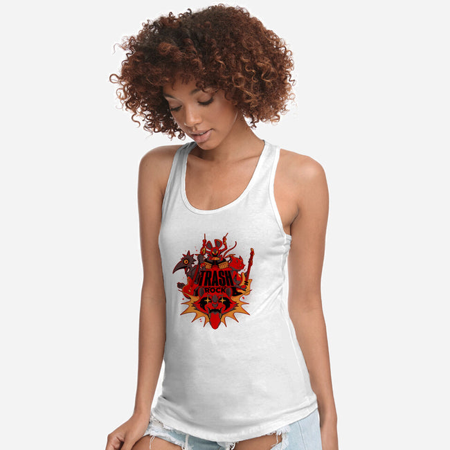 Trash Rock-Womens-Racerback-Tank-Kabuto Studio