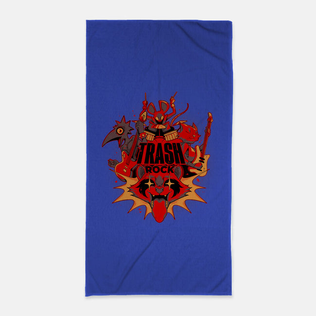 Trash Rock-None-Beach-Towel-Kabuto Studio