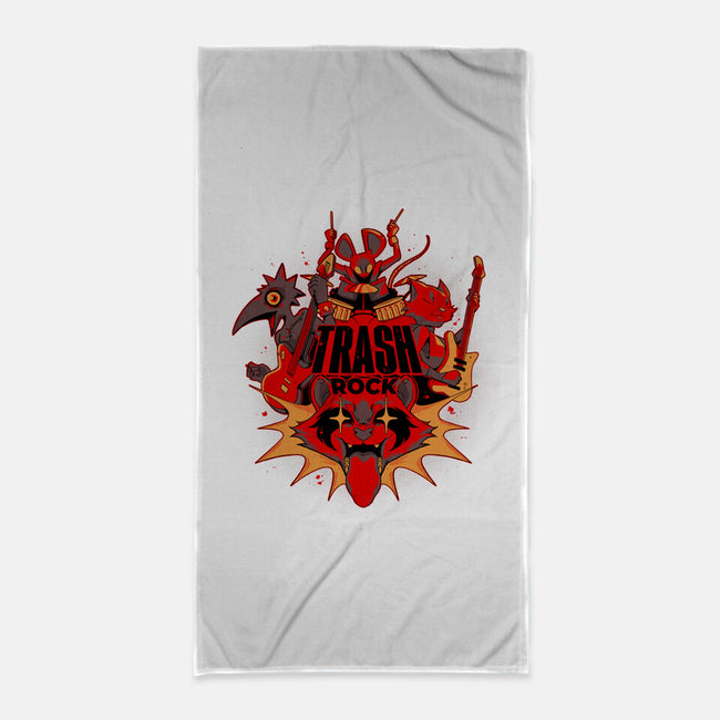 Trash Rock-None-Beach-Towel-Kabuto Studio