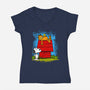 The Unwanted Guest-Womens-V-Neck-Tee-drbutler