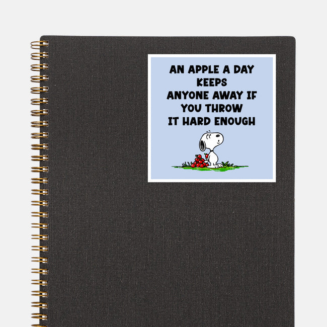 An Apple A Day-None-Glossy-Sticker-drbutler