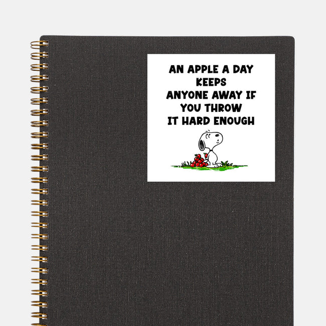 An Apple A Day-None-Glossy-Sticker-drbutler