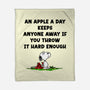 An Apple A Day-None-Fleece-Blanket-drbutler