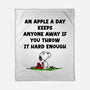 An Apple A Day-None-Fleece-Blanket-drbutler