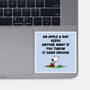 An Apple A Day-None-Glossy-Sticker-drbutler