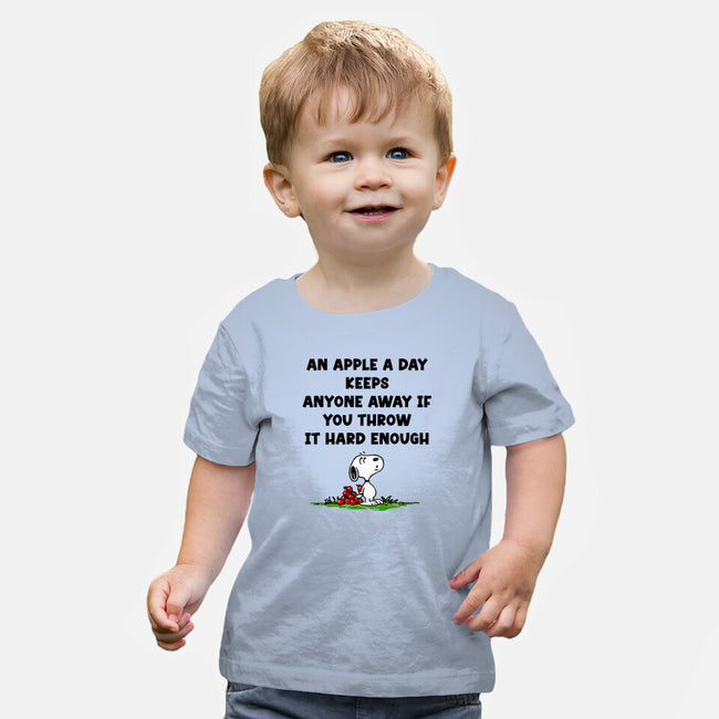 An Apple A Day-Baby-Basic-Tee-drbutler