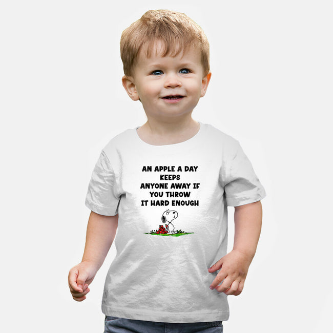 An Apple A Day-Baby-Basic-Tee-drbutler